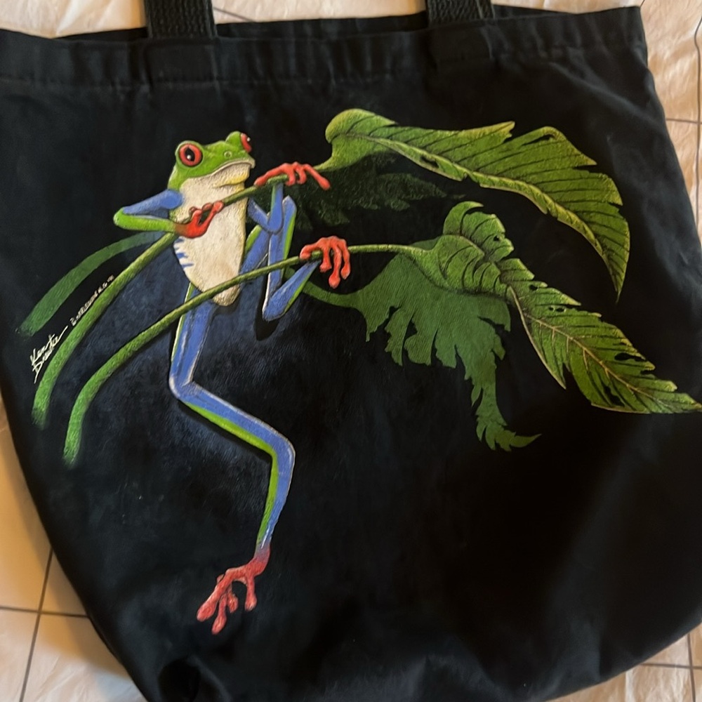 Vintage 1991 Frog Tote